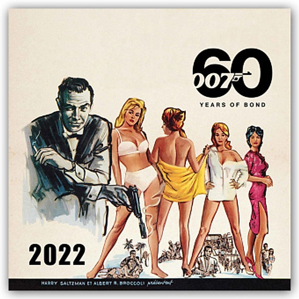 James Bond - No Time to Die 2022 - 16-Monatskalender, Pyramid International