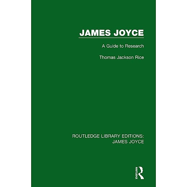 James Joyce, Thomas Jackson Rice