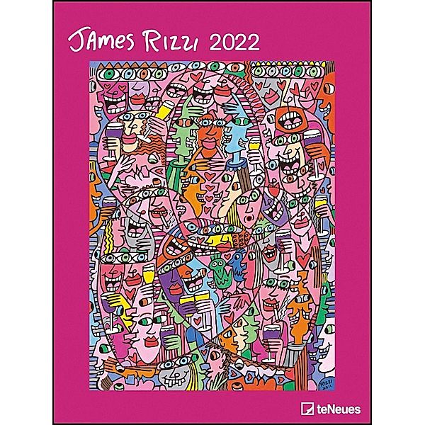 James Rizzi 2022 - Kunst-Kalender - Poster-Kalender - 48x64