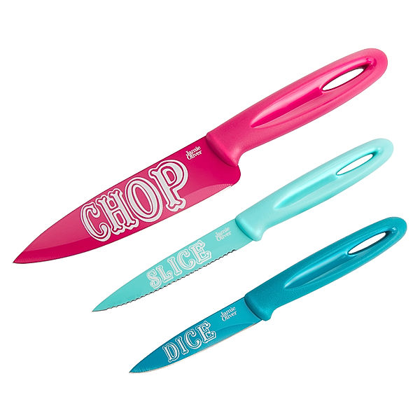 Jamie Oliver Funky Messer-Set, 3tlg.