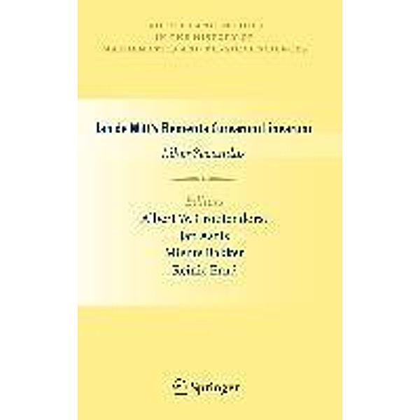 Jan de Witt's Elementa Curvarum Linearum / Sources and Studies in the History of Mathematics and Physical Sciences, Reinie Erné, Miente Bakker, Jan Aarts