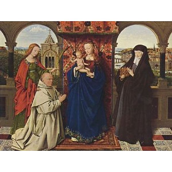 Jan van Eyck - Die Madonna mit dem Kartäuser - 2.000 Teile (Puzzle)