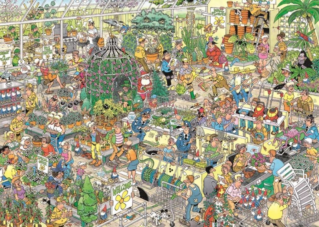 Jan van Haasteren - Das Gartencenter - 1000 Teile Puzzle | Weltbild.ch