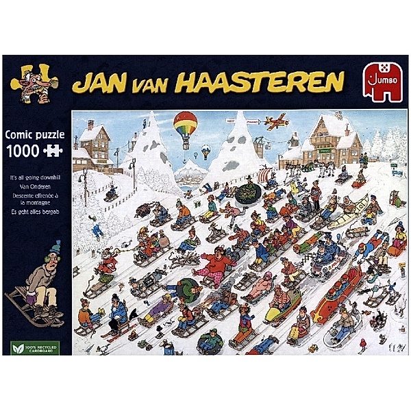 Jumbo Spiele Jan van Haasteren - Es geht nur bergab