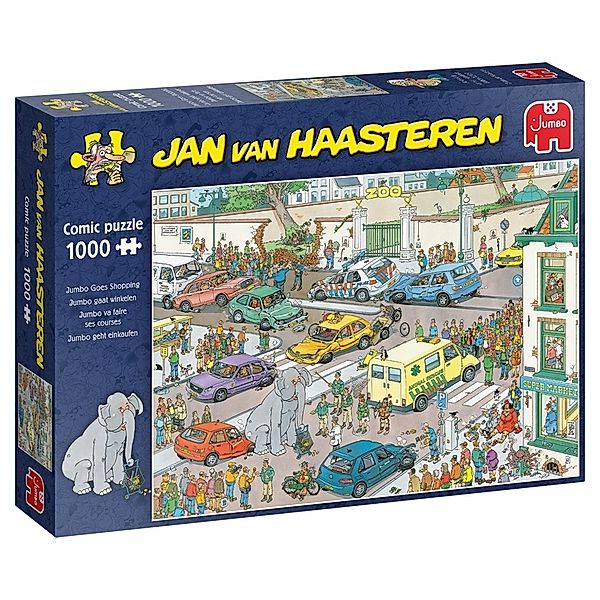 Jumbo Spiele Jan van Haasteren - Jumbo geht einkaufen  (Puzzle), Jan van Haasteren