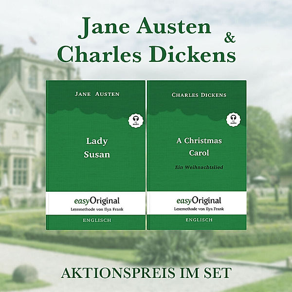 Jane Austen & Charles Dickens Softcover (Bücher + Audio-Online) - Lesemethode von Ilya Frank, m. 2 Audio, m. 2 Audio, 2 Teile, Jane Austen, Charles Dickens