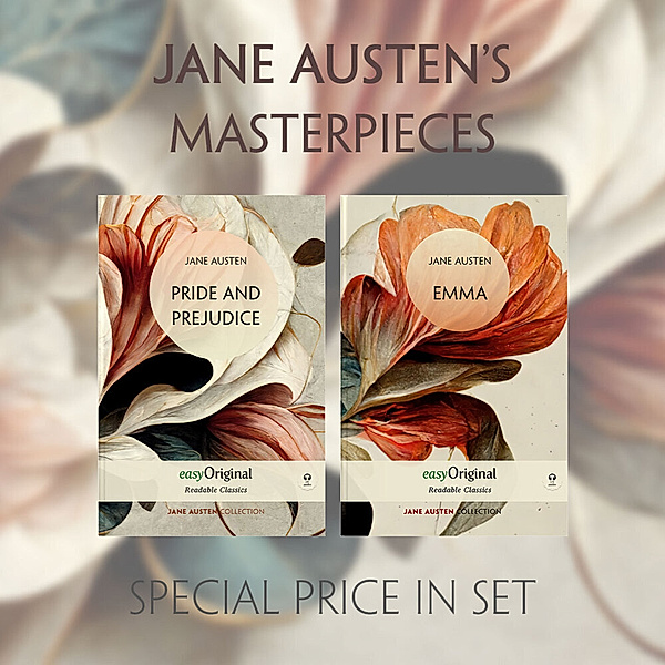 Jane Austen's Masterpieces (with 4 MP3 Audio-CDs) - Readable Classics - Unabridged english edition with improved readability, m. 4 Audio-CD, m. 2 Audio, m. 2 Audio, 2 Teile, Jane Austen