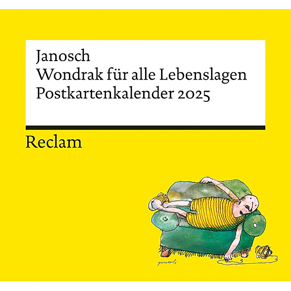 Janosch: »Wondrak für alle Lebenslagen« (Postkartenkalender 2025), Janosch