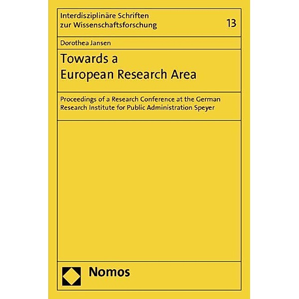 Jansen, D: Towards a European Research Area, Dorothea Jansen