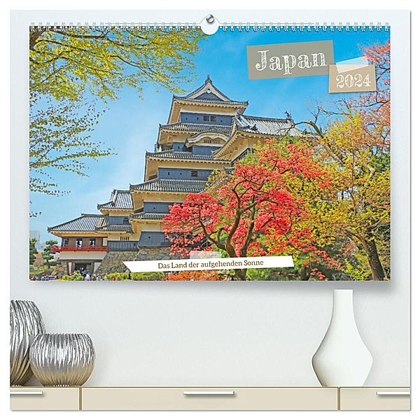 Japan, das Land der aufgehenden Sonne (hochwertiger Premium Wandkalender 2024 DIN A2 quer), Kunstdruck in Hochglanz, Denise Graupner