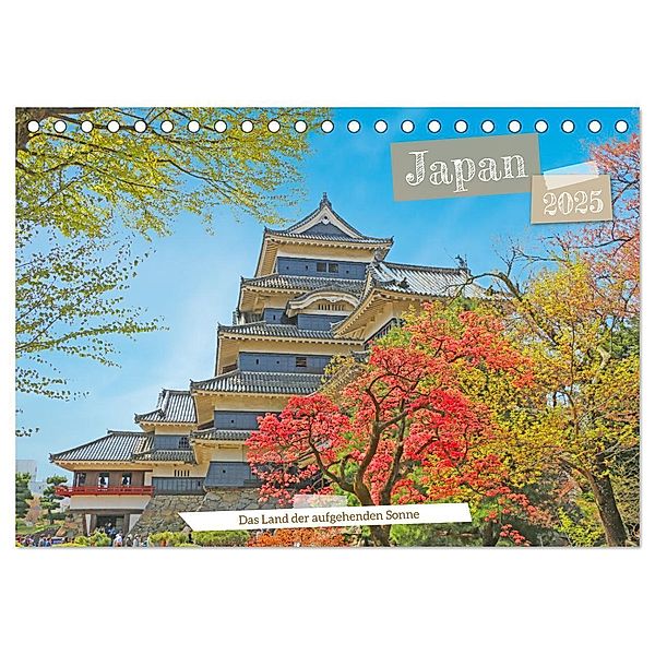 Japan, das Land der aufgehenden Sonne (Tischkalender 2025 DIN A5 quer), CALVENDO Monatskalender, Calvendo, Denise Graupner