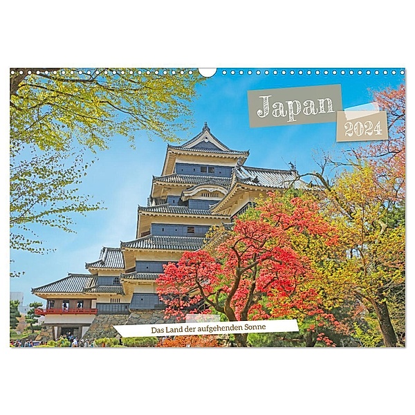 Japan, das Land der aufgehenden Sonne (Wandkalender 2024 DIN A3 quer), CALVENDO Monatskalender, Denise Graupner