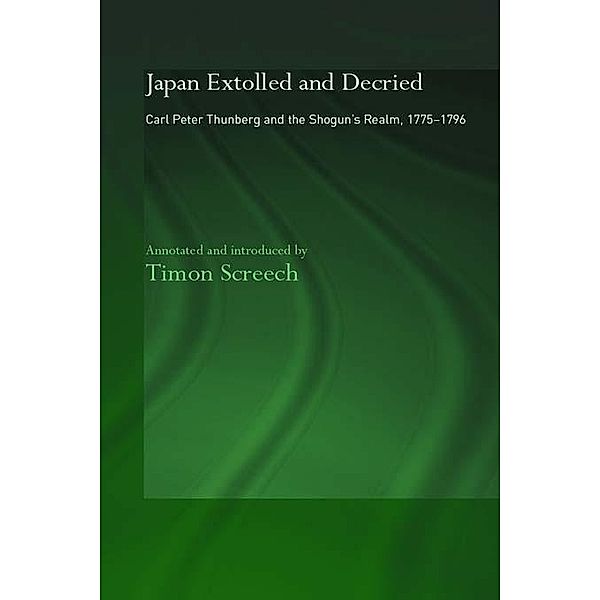 Japan Extolled and Decried, C. P. Thunberg