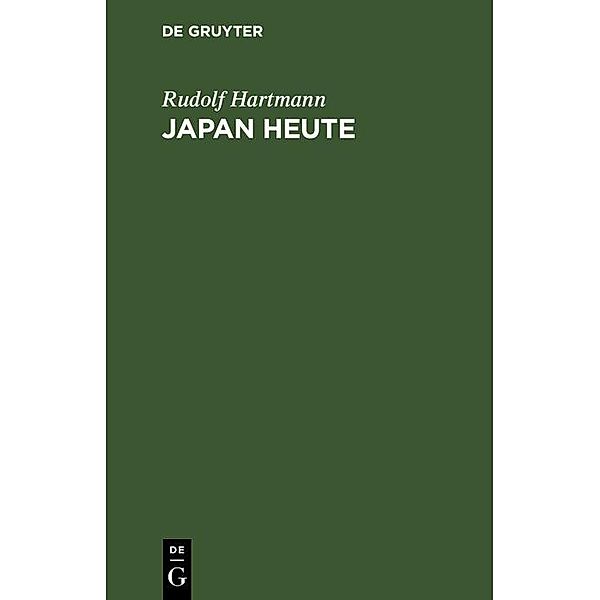 Japan heute, Rudolf Hartmann