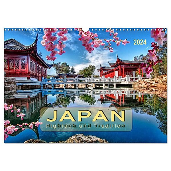 Japan - Hightech und Tradition (Wandkalender 2024 DIN A3 quer), CALVENDO Monatskalender, Peter Roder