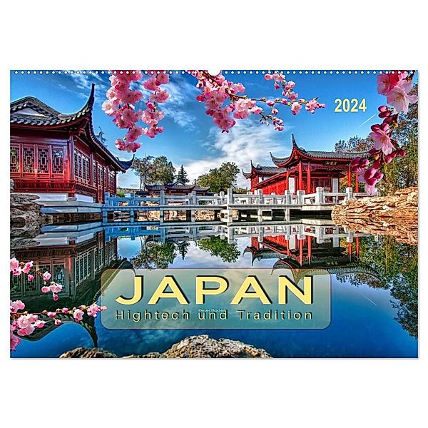 Japan - Hightech und Tradition (Wandkalender 2024 DIN A2 quer), CALVENDO Monatskalender, Peter Roder