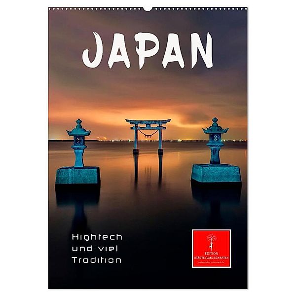 Japan - Hightech und viel Tradition (Wandkalender 2024 DIN A2 hoch), CALVENDO Monatskalender, Peter Roder