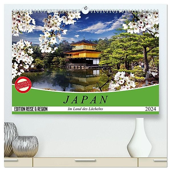 Japan. Im Land des Lächelns (hochwertiger Premium Wandkalender 2024 DIN A2 quer), Kunstdruck in Hochglanz, Elisabeth Stanzer