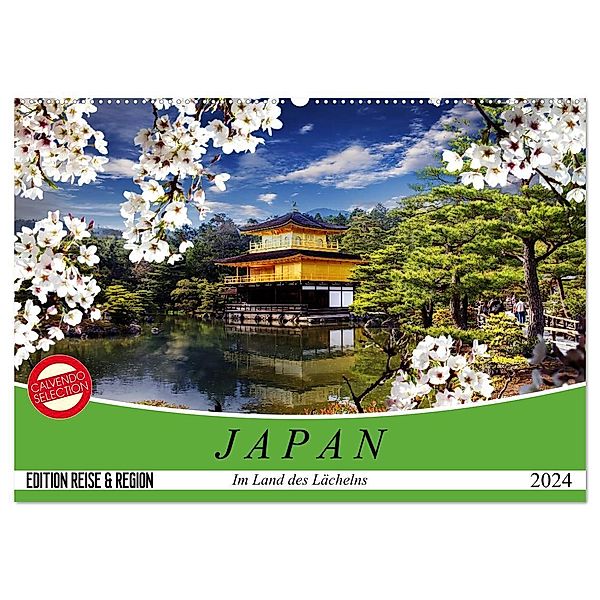 Japan. Im Land des Lächelns (Wandkalender 2024 DIN A2 quer), CALVENDO Monatskalender, Elisabeth Stanzer