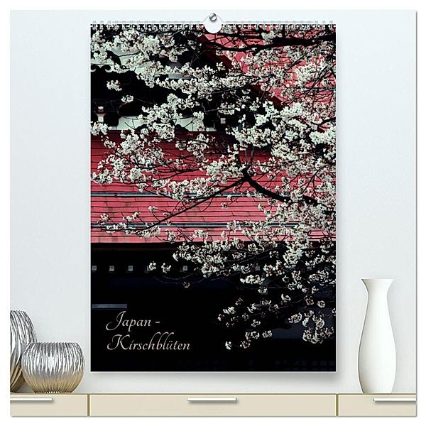 Japan - Kirschblüten (hochwertiger Premium Wandkalender 2024 DIN A2 hoch), Kunstdruck in Hochglanz, Céline Baur
