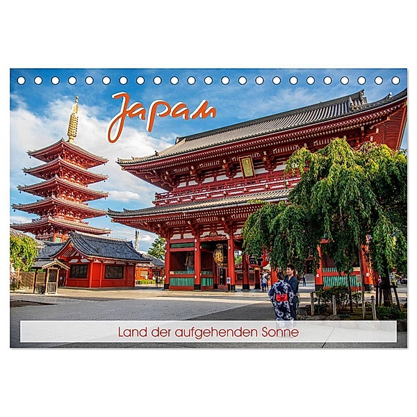 Japan - Land der aufgehenden Sonne (Tischkalender 2024 DIN A5 quer), CALVENDO Monatskalender, Fiorelino Nürnberg