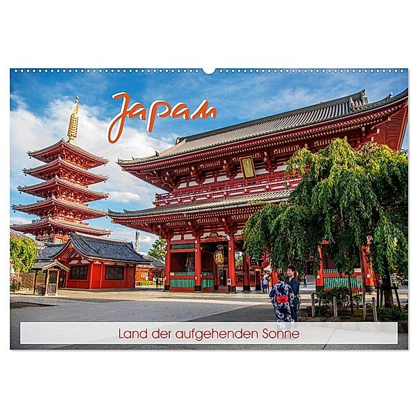Japan - Land der aufgehenden Sonne (Wandkalender 2025 DIN A2 quer), CALVENDO Monatskalender, Calvendo, Fiorelino Nürnberg
