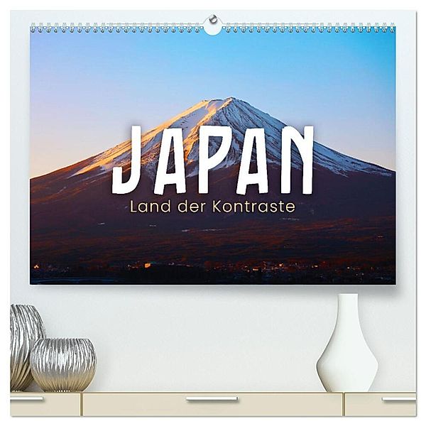 Japan - Land der Kontraste (hochwertiger Premium Wandkalender 2025 DIN A2 quer), Kunstdruck in Hochglanz, Calvendo, Happy Monkey