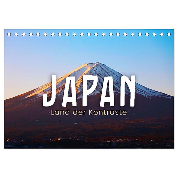 Japan - Land der Kontraste (Tischkalender 2024 DIN A5 quer), CALVENDO Monatskalender, Happy Monkey
