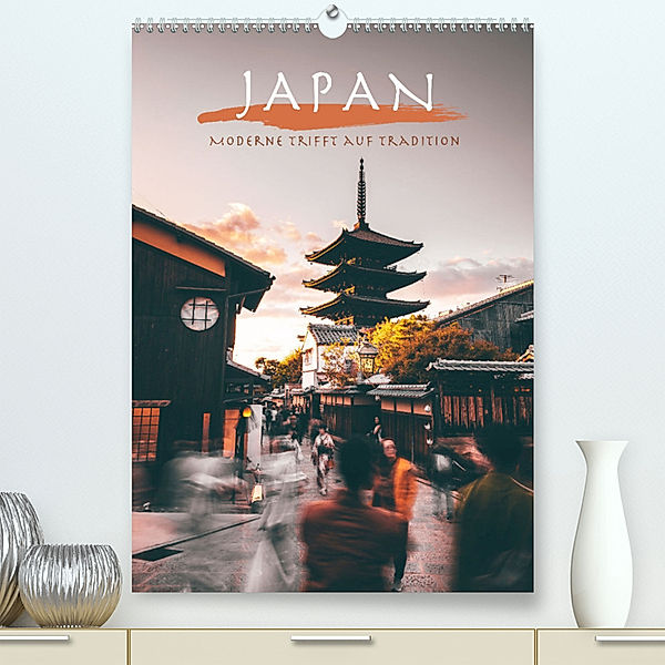 Japan - Moderne trifft auf Tradition. (hochwertiger Premium Wandkalender 2024 DIN A2 hoch), Kunstdruck in Hochglanz, Happy Monkey
