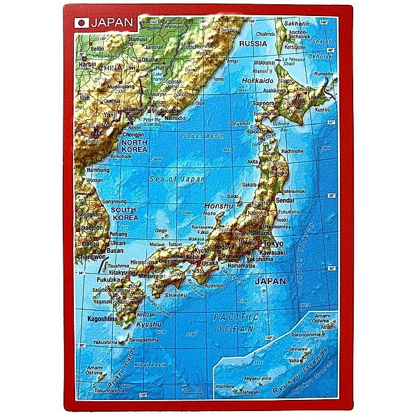 Japan, Reliefpostkarte, André Markgraf, Mario Engelhardt