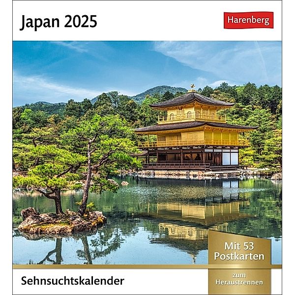 Japan Sehnsuchtskalender 2025 - Wochenkalender mit 53 Postkarten