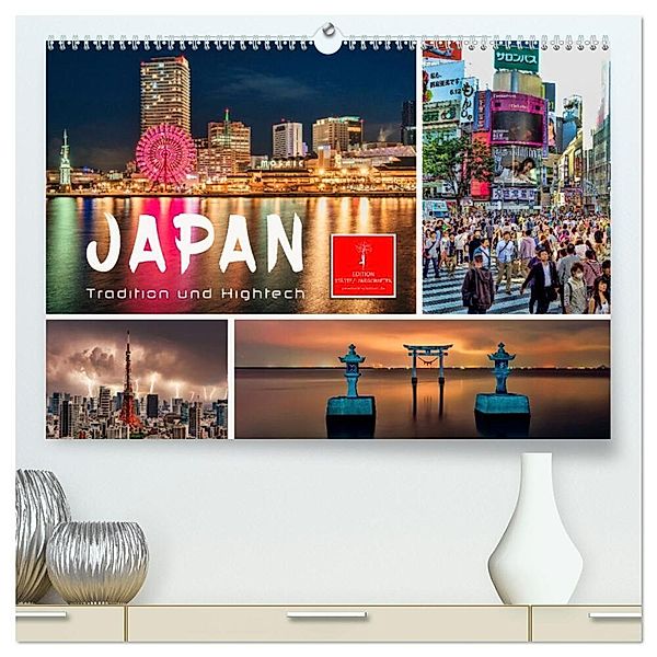 Japan - Tradition und Hightech (hochwertiger Premium Wandkalender 2024 DIN A2 quer), Kunstdruck in Hochglanz, Peter Roder