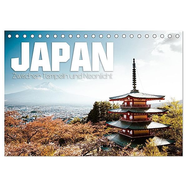 Japan - Zwischen Tempeln und Neonlicht (Tischkalender 2024 DIN A5 quer), CALVENDO Monatskalender, Oliver Krautz