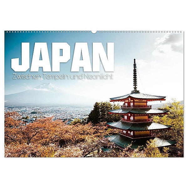 Japan - Zwischen Tempeln und Neonlicht (Wandkalender 2024 DIN A2 quer), CALVENDO Monatskalender, Oliver Krautz