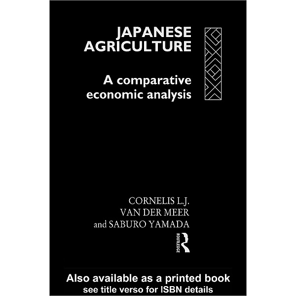 Japanese Agriculture, Cornelius van der Meer, Saburo Yamada