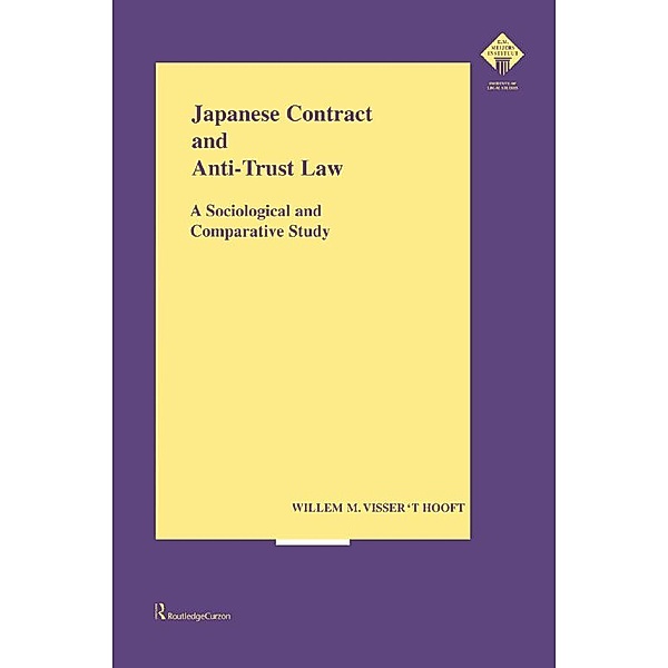 Japanese Contract and Anti-Trust Law, Willem Visser T'Hooft