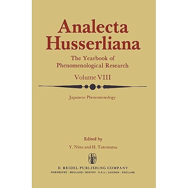 Japanese Phenomenology / Analecta Husserliana Bd.8