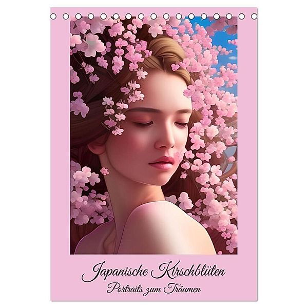 Japanische Kirschblüten - Portraits zum Träumen (Tischkalender 2024 DIN A5 hoch), CALVENDO Monatskalender, Marion Bönner