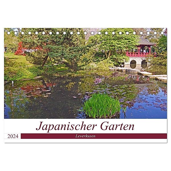 Japanischer Garten Leverkusen (Tischkalender 2024 DIN A5 quer), CALVENDO Monatskalender, Claudia Schimon