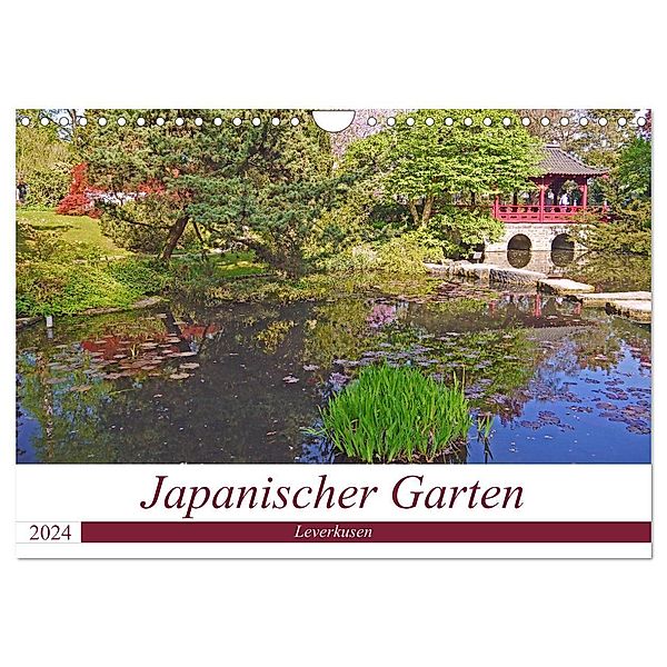 Japanischer Garten Leverkusen (Wandkalender 2024 DIN A4 quer), CALVENDO Monatskalender, Claudia Schimon