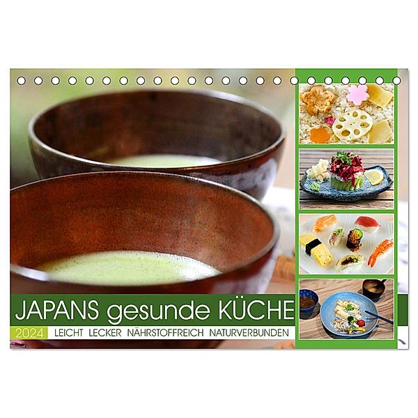 Japans gesunde Küche (Tischkalender 2024 DIN A5 quer), CALVENDO Monatskalender, Calvendo, Tatjana Balzer
