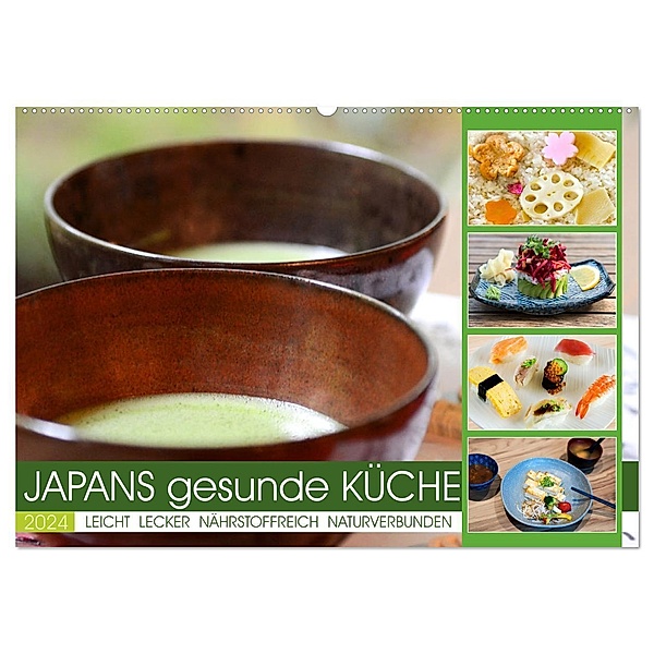 Japans gesunde Küche (Wandkalender 2024 DIN A2 quer), CALVENDO Monatskalender, Calvendo, Tatjana Balzer