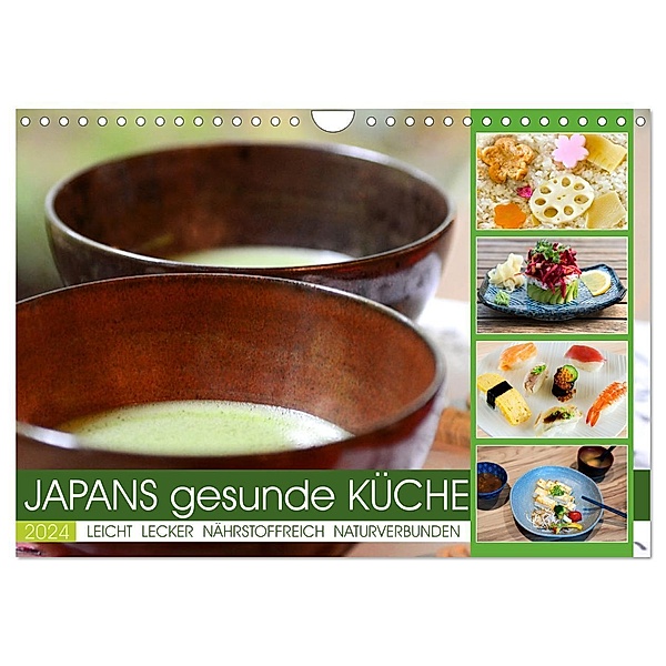 Japans gesunde Küche (Wandkalender 2024 DIN A4 quer), CALVENDO Monatskalender, Calvendo, Tatjana Balzer