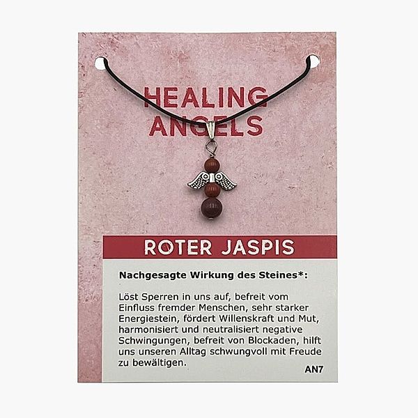 Jaspis rot Minicard Healing Angels