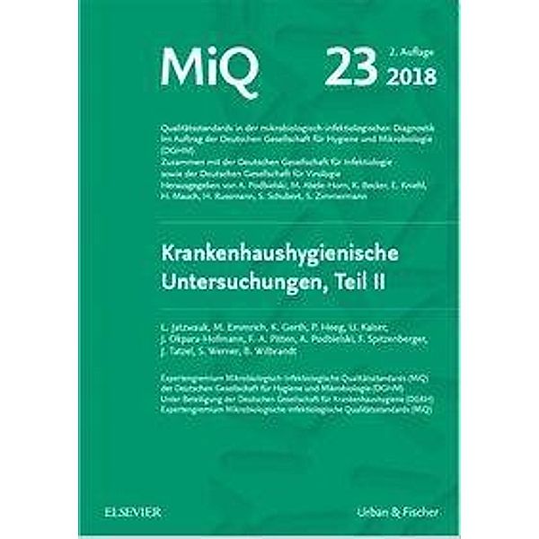 Jatzwauk, L: MIQ 23: Krankenhaushygienische Untersuchungen,, Lutz Jatzwauk