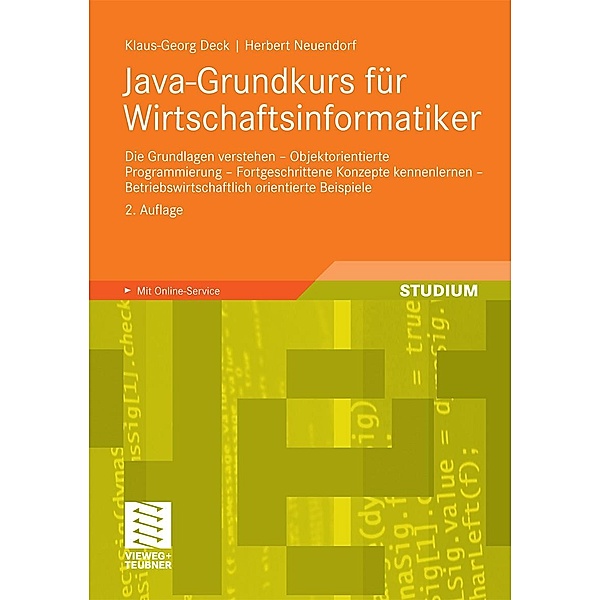 Java-Grundkurs für Wirtschaftsinformatiker, Klaus-Georg Deck, Herbert Neuendorf