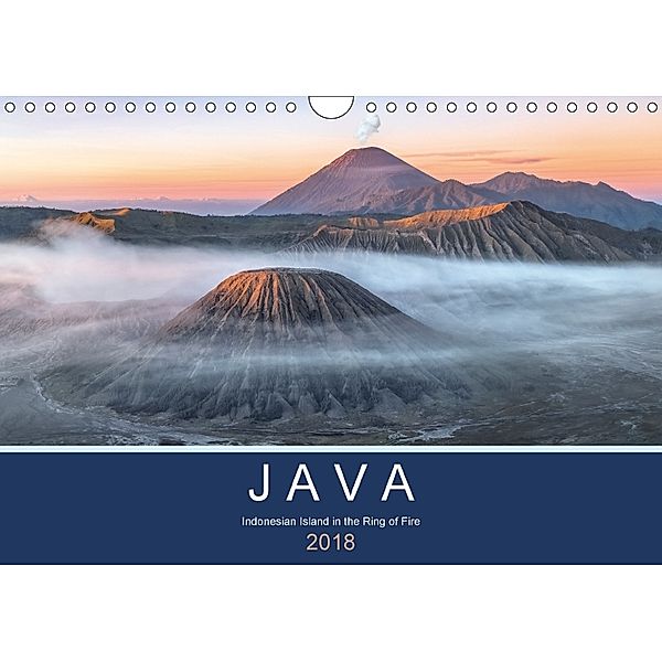 Java, Indonesian Island in the Ring of Fire (Wall Calendar 2018 DIN A4 Landscape), Joana Kruse
