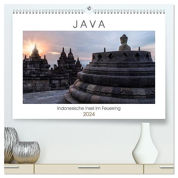 Java, Indonesische Insel im Feuerring (hochwertiger Premium Wandkalender 2024 DIN A2 quer), Kunstdruck in Hochglanz, Joana Kruse