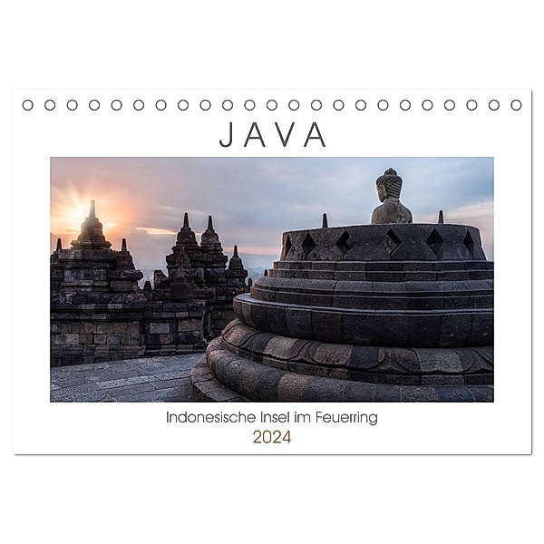 Java, Indonesische Insel im Feuerring (Tischkalender 2024 DIN A5 quer), CALVENDO Monatskalender, Joana Kruse