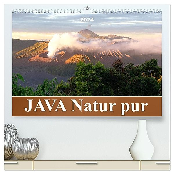 JAVA Natur pur (hochwertiger Premium Wandkalender 2024 DIN A2 quer), Kunstdruck in Hochglanz, Bianca Schumann